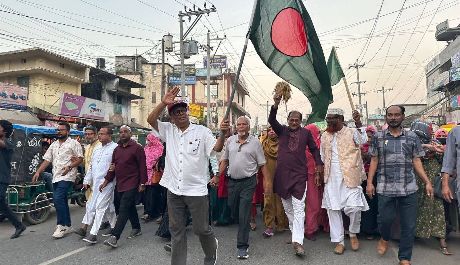 মধুপুরে বিএনপির প্রার্থী ফকির মাহবুব আনাম স্বপন এর নেতৃত্বে  গণমিছিল অনুষ্ঠিত  